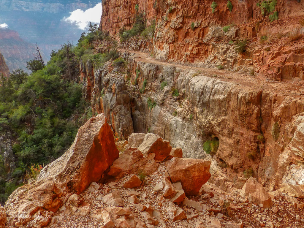 North Kaibab Trail in der Red Wall