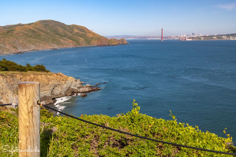 Marin Headlands - Blick auf die Golden Gate Bridge