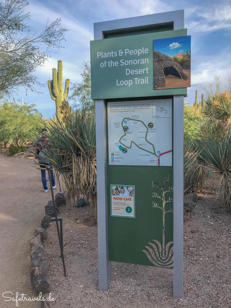 Desert Botanical Garden - Plants and People of the Sonoran Desert Trail Schild