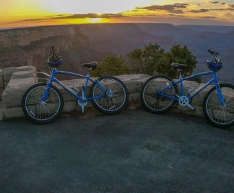 Grand Canyon Sonnenuntergang Fahrrad Blog Titel