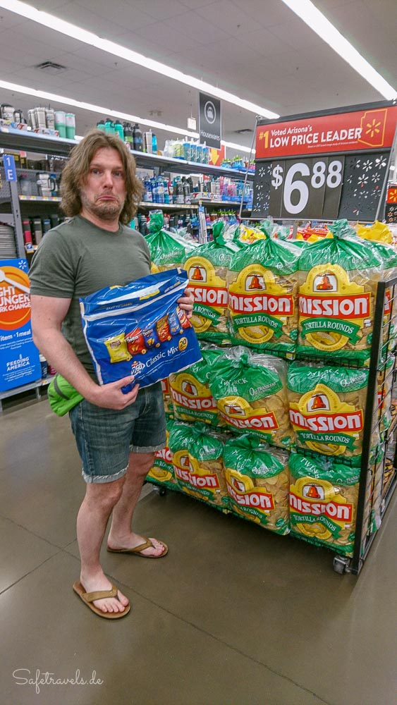 Walmart Shopping - die größte Chipstüte durfte nicht mit