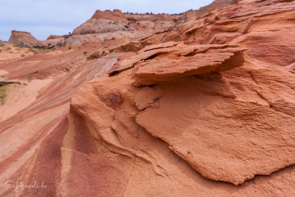 Fragiler Sandstein im Unnamed Canyon