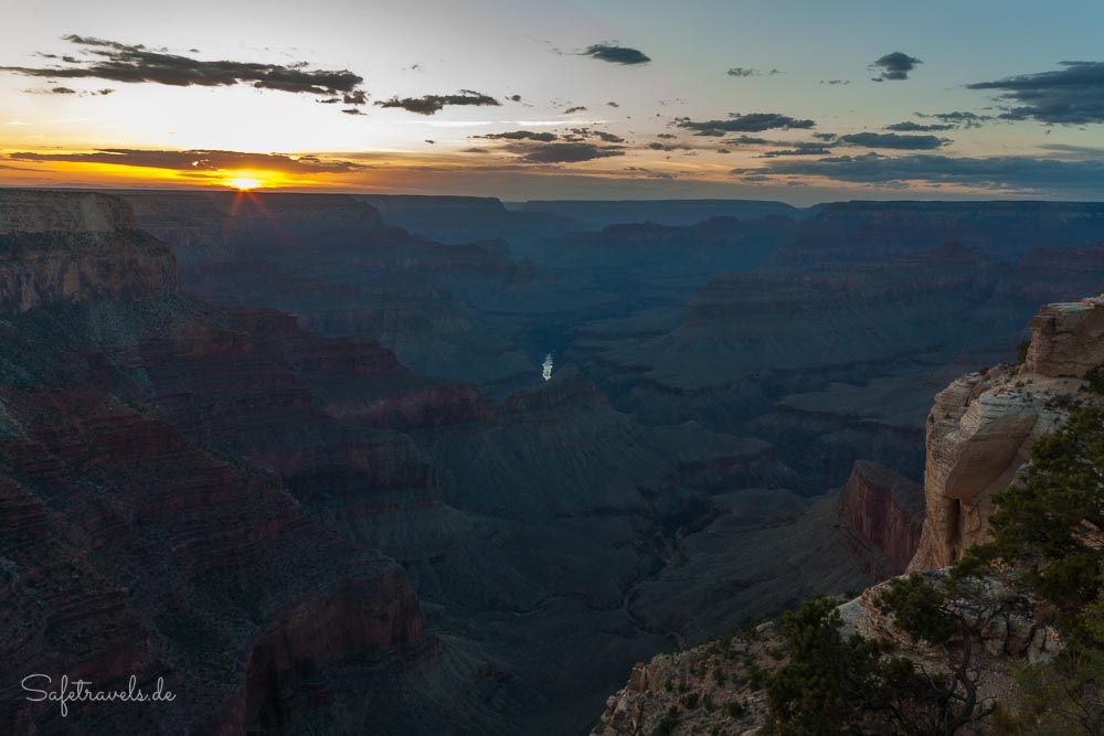 Grand Canyon South Rim - Sonnenuntergang Fahrradtour