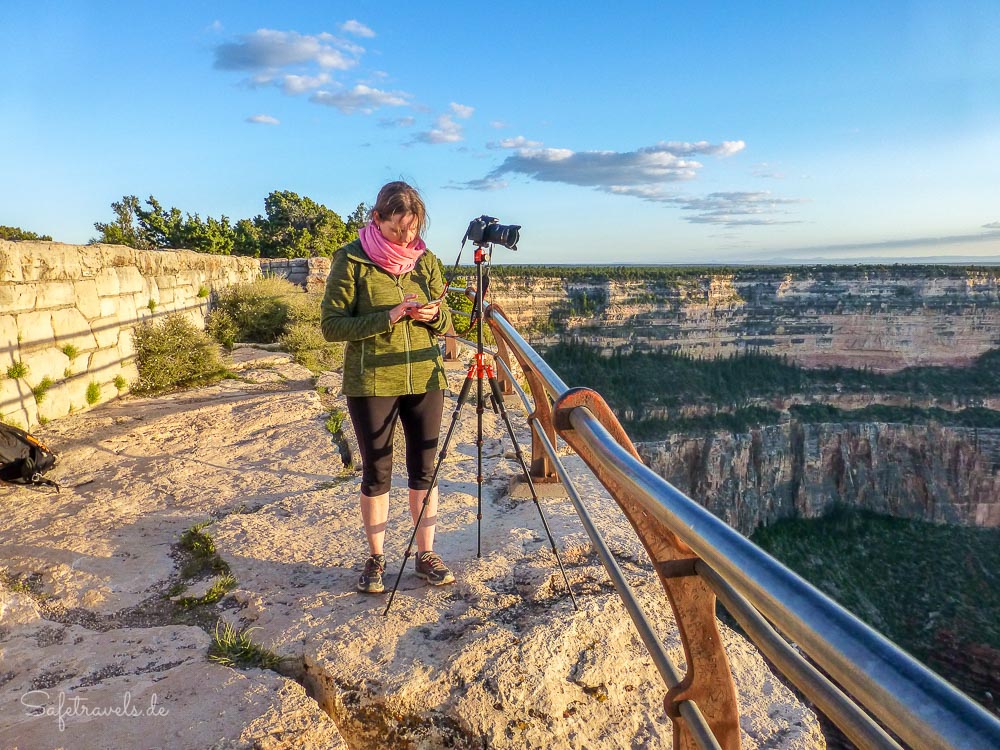 Unser Aussichtspunkt am Grand Canyon South Rim