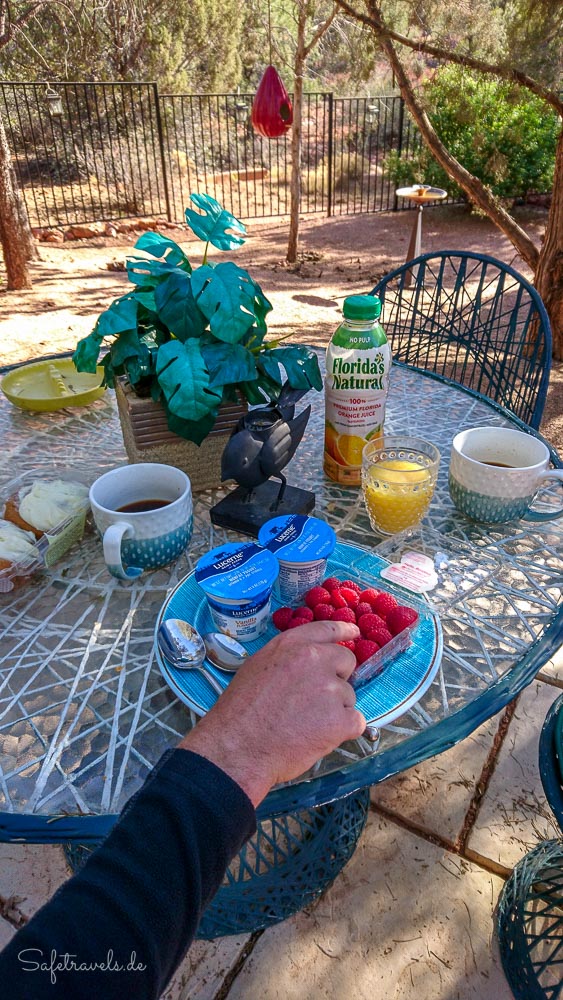 Frühstück in Sedona