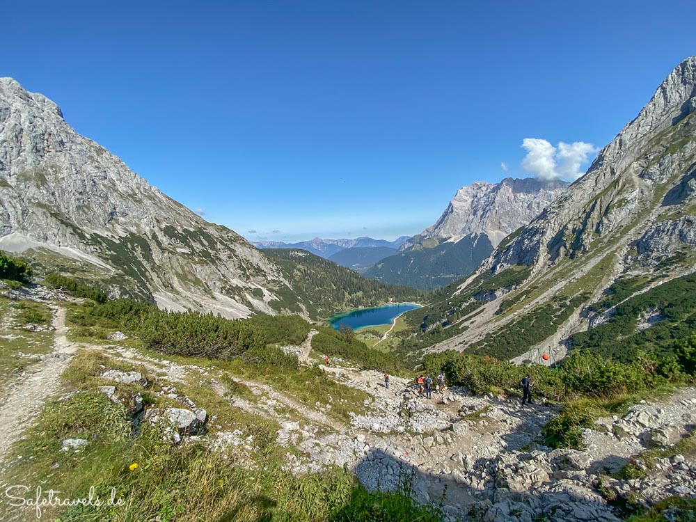 Seebensee und Zugspitze in Tirol