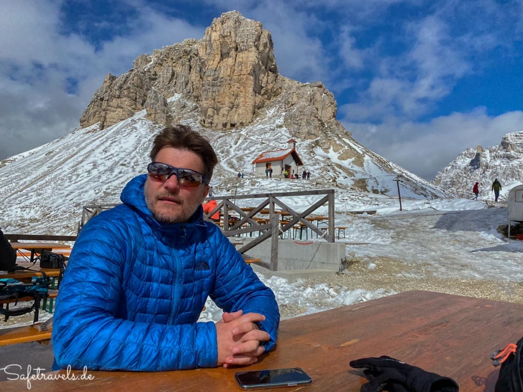 Pause an der Dreizinnenhütte - Dolomiten