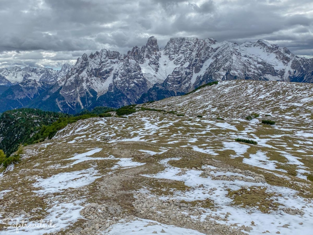 Strudelkopf - Ausblick auf Monte Cristallo