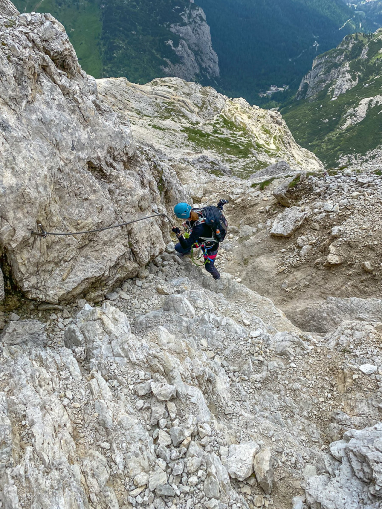 Am Klettersteig - Dolomiten