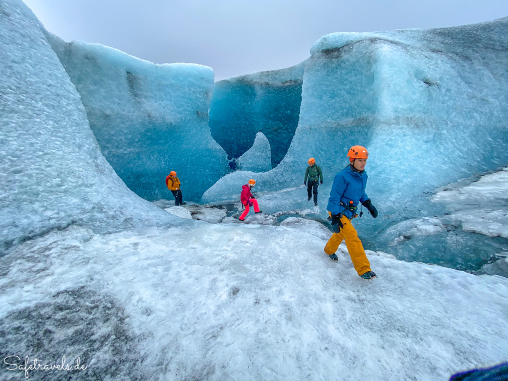 Aufstieg aus der Moulin - Gletscherwanderung