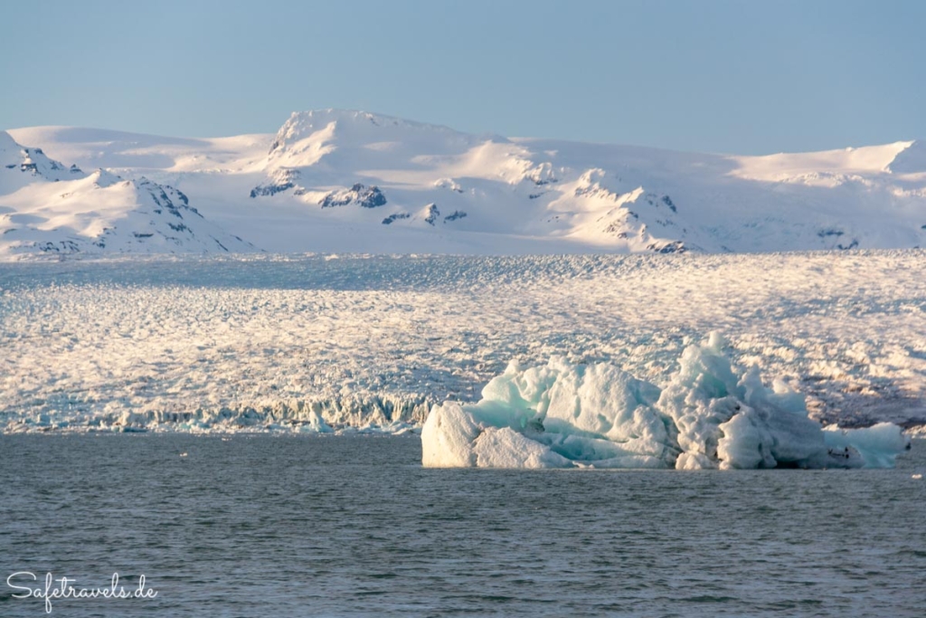 Jökulsarlon Gletscherlagune - Blick auf den Breiðamerkurjökull