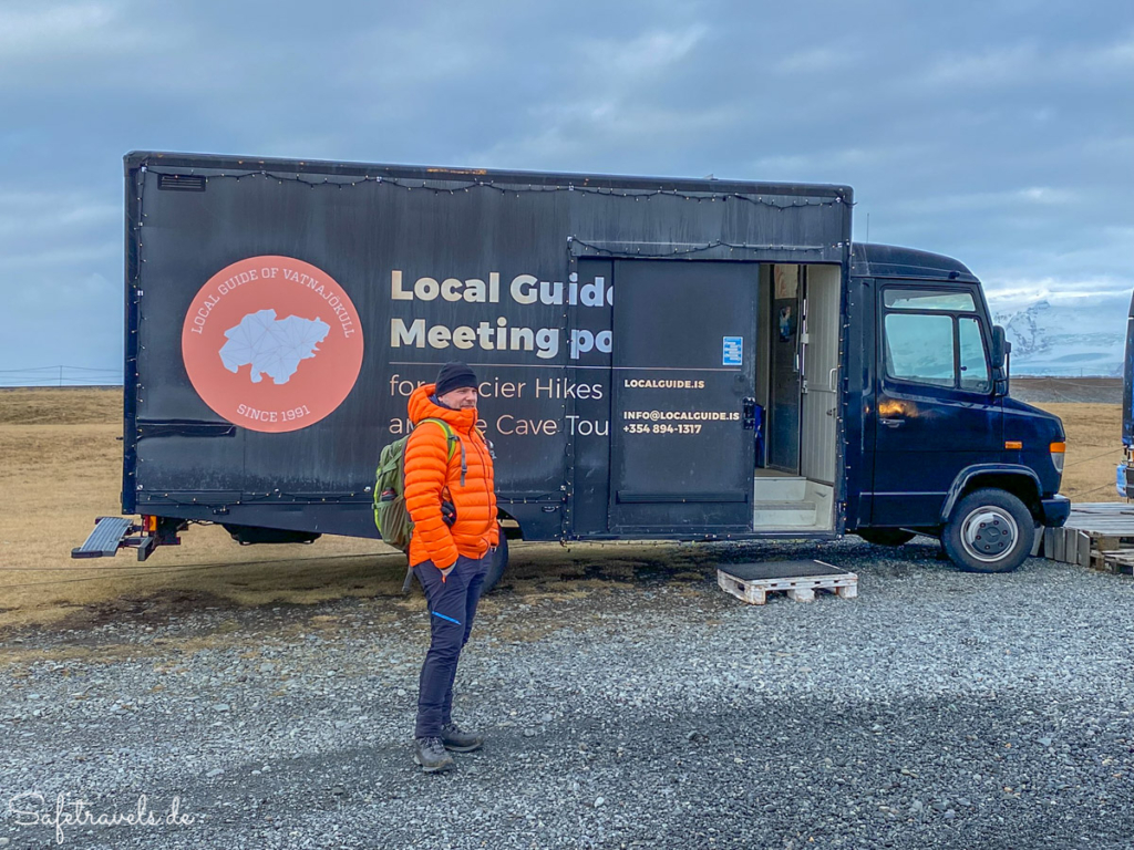 Local Guide Meeting Point an der Gletscherlagune